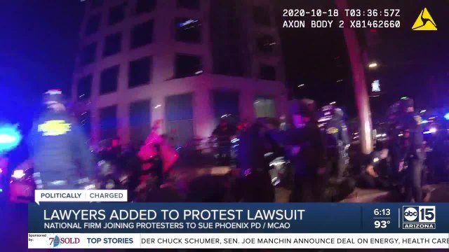 Lawyers added to protest lawsuit