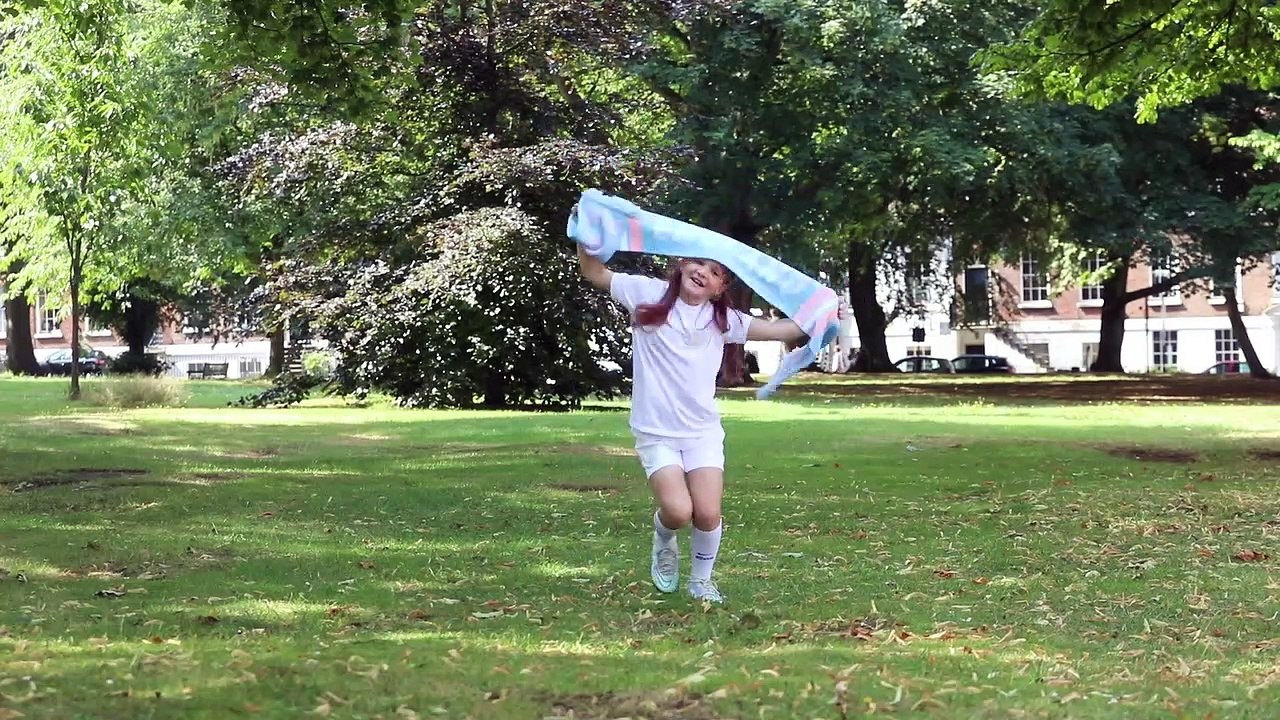 Viral England fan, eight, who danced to Sweet C...
