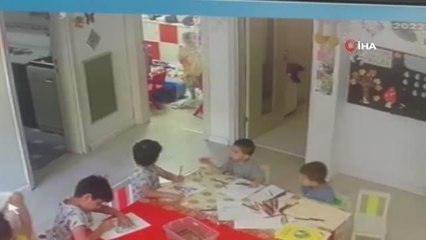 4 yaşındaki çocuk kreşin ilk gününde öğretmeninden böyle tokat yedi