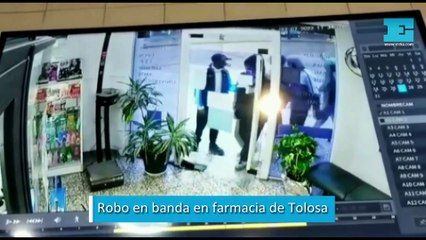 Momento de terror durante un robo a una farmacia en La Plata