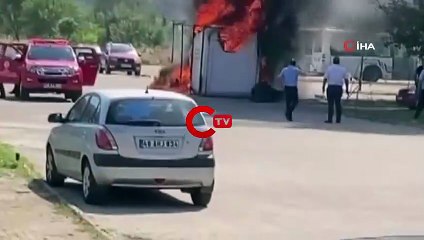 Konteyner tuvalet küle döndü