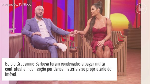 Belo e Gracyanne Barbosa: sem casa própria, casal vive o drama de ficar sem teto