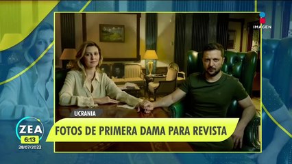 Volodímir Zelenski y su esposa posan para Vogue en medio de la guerra