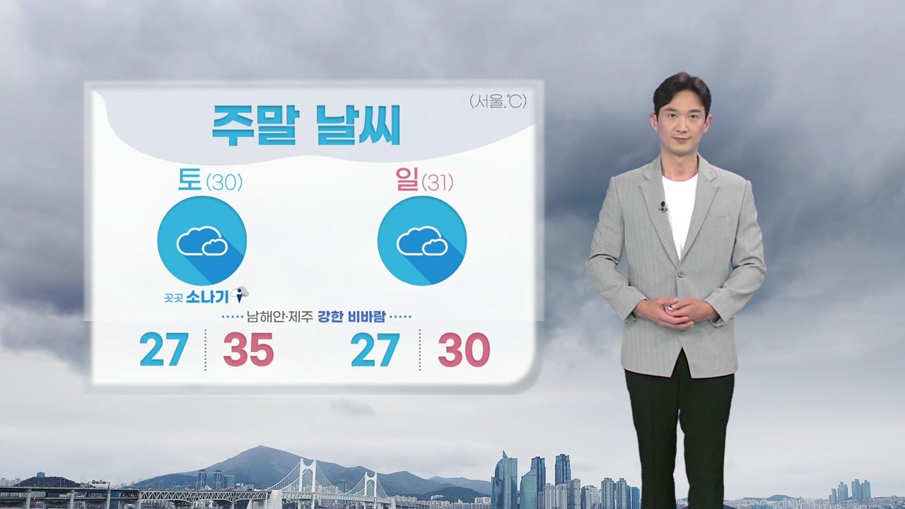 [날씨] 내일 더위 더 강해져...전국 곳곳 소나기 / YTN