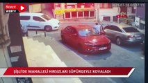 Şişli'de mahalleli hırsızları süpürgeyle kovaladı