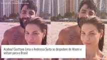 Acabou! Gusttavo Lima e Andressa Suita anunciam o fim das férias e voltam para o Brasil