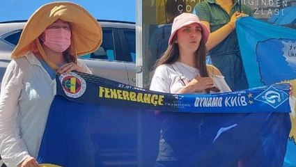 Putin tezahüratını protesto eden Ukraynalılardan, Fenerbahçe'ye çağrı: O taraftarları stada almayın