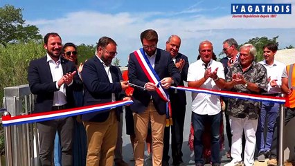 Inauguration de la passerelle Sainte-Cécile à Vias