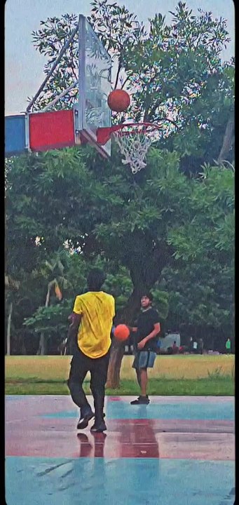 This was the best basket in the basketball ground ⛹️‍♂️