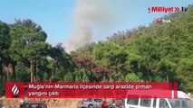 Marmaris’te orman yangını! Ekipler müdahale ediyor