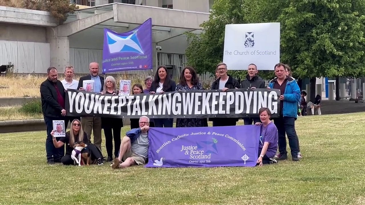 FAVOR Drugs Death Protest at the Scottish Parliament