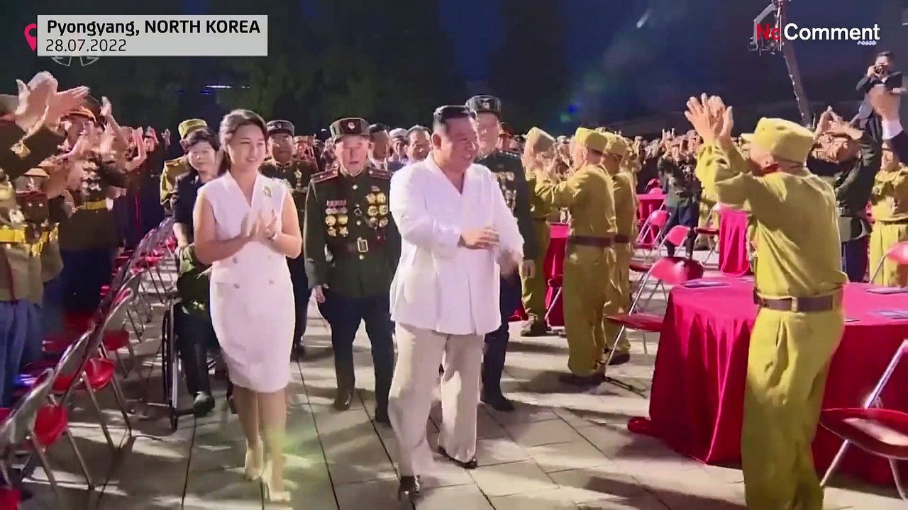 Korea's Kim greets veterans on 'Victory Day' armistice anniversary