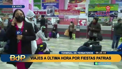 Por feriado largo: Cientos de personas pugnan por viajar a provincias