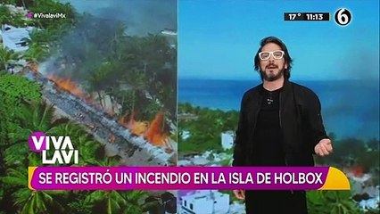 Se registra fuerte incendio en la Isla de Holbox; hotel resultó dañado