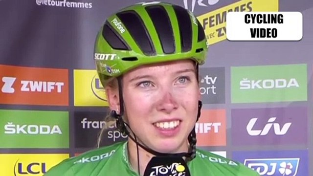 Lorena Wiebes Reacts To Winning Stage 5 | Tour de France Femmes 2022