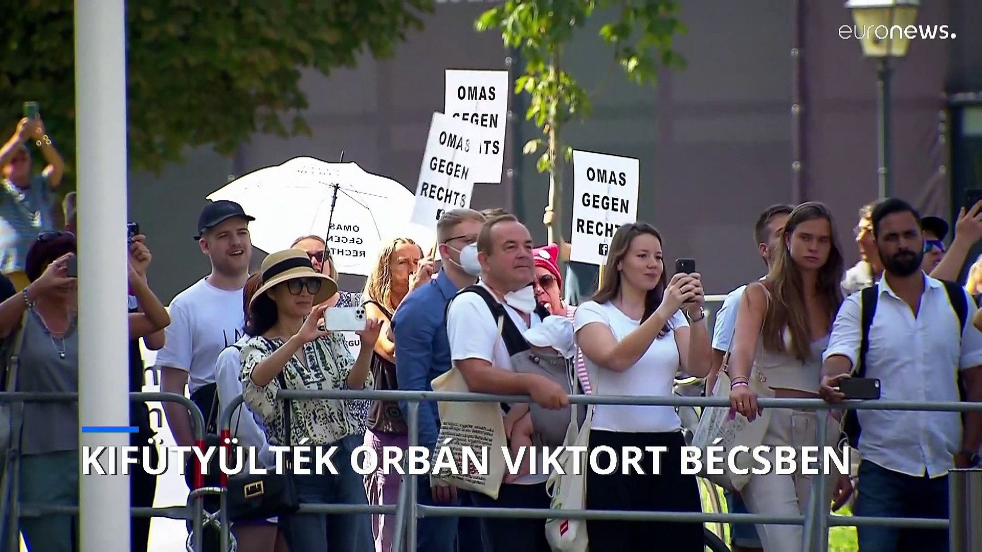 Kifütyülték Orbán Viktort Bécsben