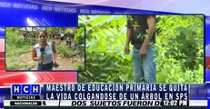 Maestro de educación primaria se suicida en San Pedro Sula