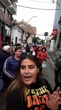 Protestas por violencia de género frente al Tribunal