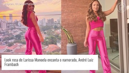 Download Video: Larissa Manoela aposta em look com estética Barbiecore e encanta o namorado, André Luiz Frambach