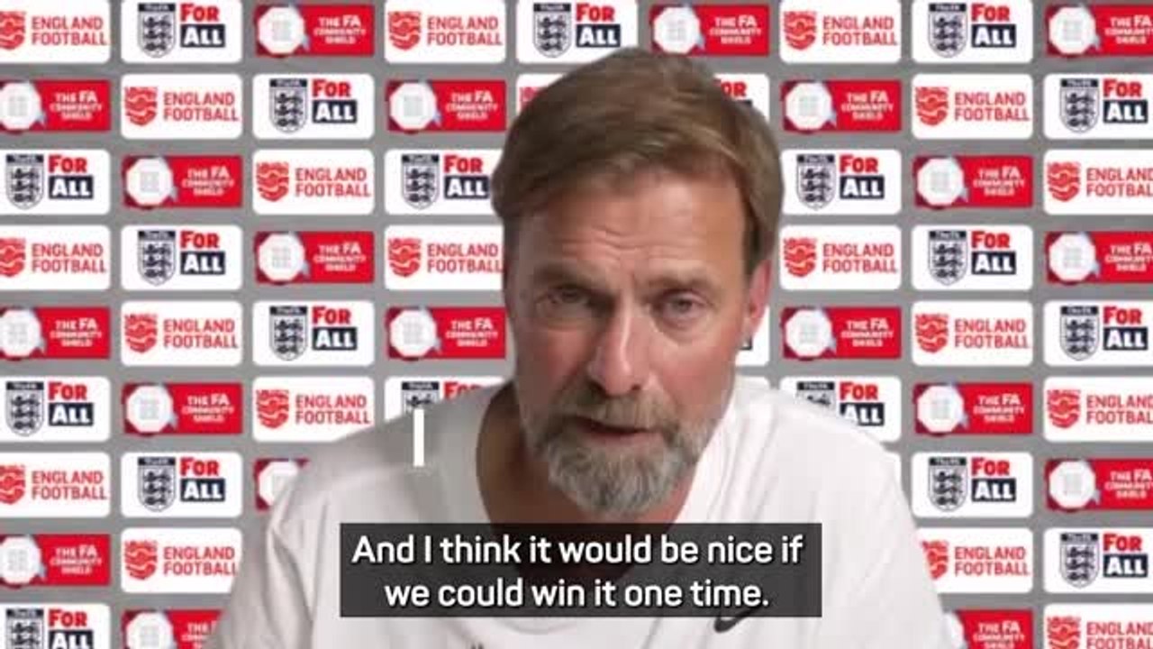 Community Shield very important 'if you win it' - Klopp