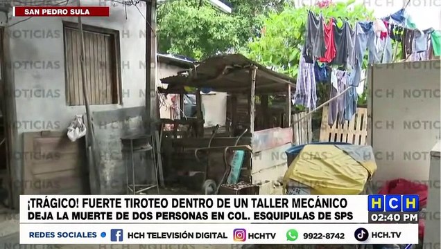 ¡Brutal! Sicarios acribillan a dueño y ayudante de taller de pintura en col. Esquipulas, SPS