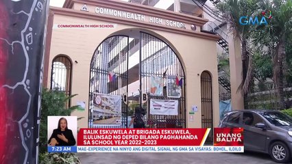 Balik eskuwela at brigada eskuwela, ilulunsad ng DepEd bilang paghahanda sa school year 2022-2023 | UB