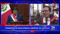 Mensaje presidencial: así reaccionaron los congresistas tras discurso de Pedro Castillo