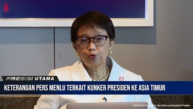 Keterangan Pers Menteri Luar Negeri Terkait Kunjungan Kerja Presiden RI di Asia Timur