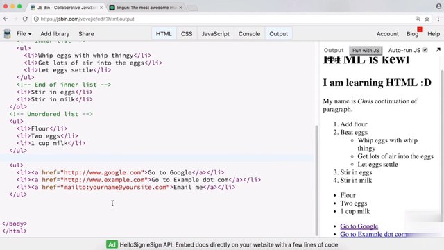 Lesson -10- HTML Tags -1- Div, Header, Footer and Main