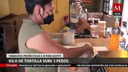 Kilo de tortilla sube tres pesos y prevén escale a 30 para agosto en Tamaulipas
