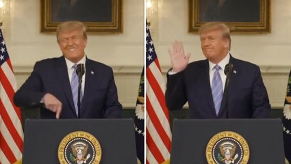 Awkward outtakes of Trump show him slamming the podium and debating with Ivanka