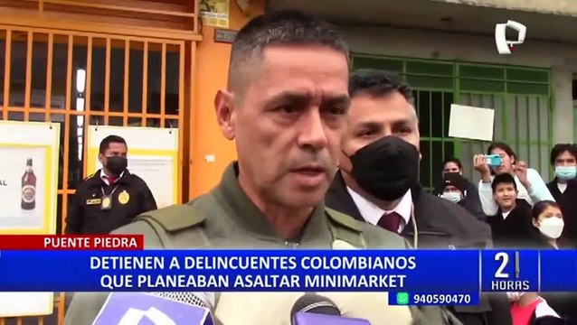 Puente Piedra: Capturan a ladrones extranjeros que iban a asaltar conocido minimarket