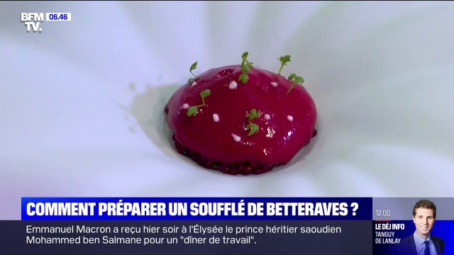 Ma recette avec un chef: le soufflé de betteraves avec Dominique Rizet