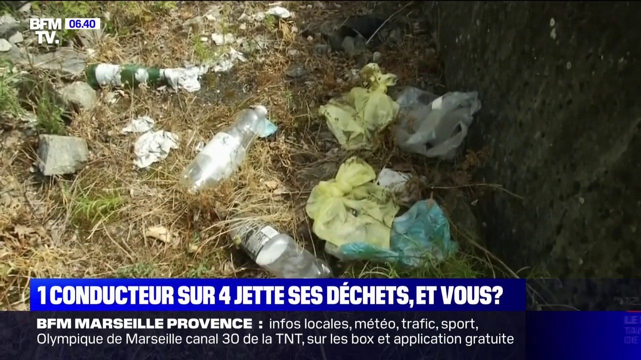 Mégots de cigarettes, bouteilles en plastique... un conducteur sur quatre jette ses déchets par la fenêtre