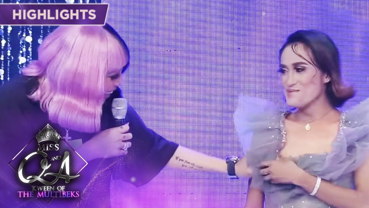 Vice accidentally damages Miss Q&A Loraine's gown | Miss Q and A: Kween of the Multibeks