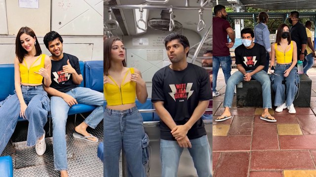 Vijay Deverakonda, Ananya Pandey ने Mumbai Train में किया Liger Promotion, फिर चप्पल में दिखे Vijay!