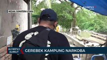 Polisi Gerebek Kampung Narkoba di Kawasan Sunggal Medan