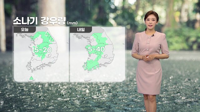 [날씨] 전국 심한 더위 계속...오늘~내일 곳곳 소나기 / YTN