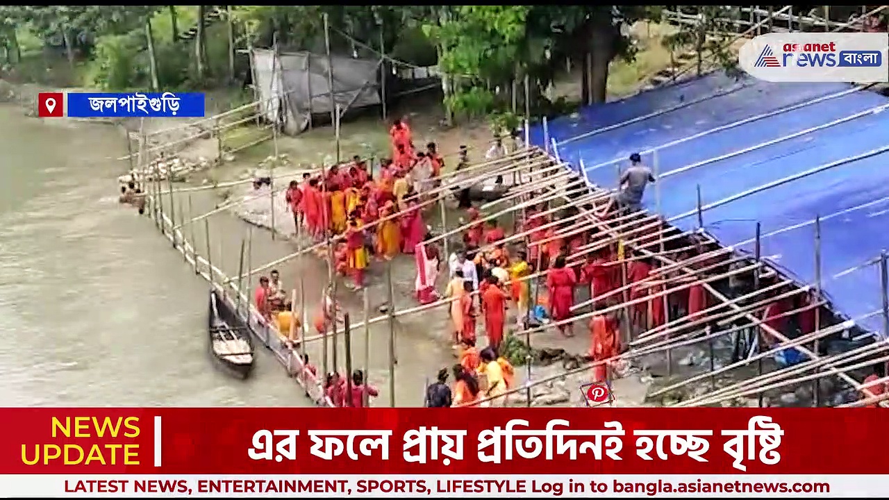 বাড়ছে তিস্তা জলঢাকার জল, হলুদ সংকেত জারি পার্শ্ববর্তী  এলাকায়