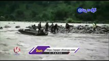 Indian Army Rescued Four Youths Trapped In Floods |  Jammu and Kashmir  | V6 News (1)