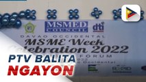 Micro, Small, Medium Enterprise week, idinaos ng DTI sa Davao Occidental para sa 22 former rebels; Halos P150-k halaga ng grocery items, natanggap ng mga dating rebelde