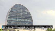 BBVA gana 3.001 millones en el primer semestre, un 57% más