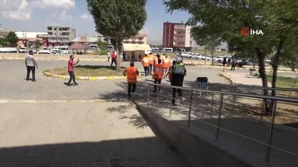 Yüksekova Devlet Hastanesi'nde gerçeği aratmayan yangın tatbikatı