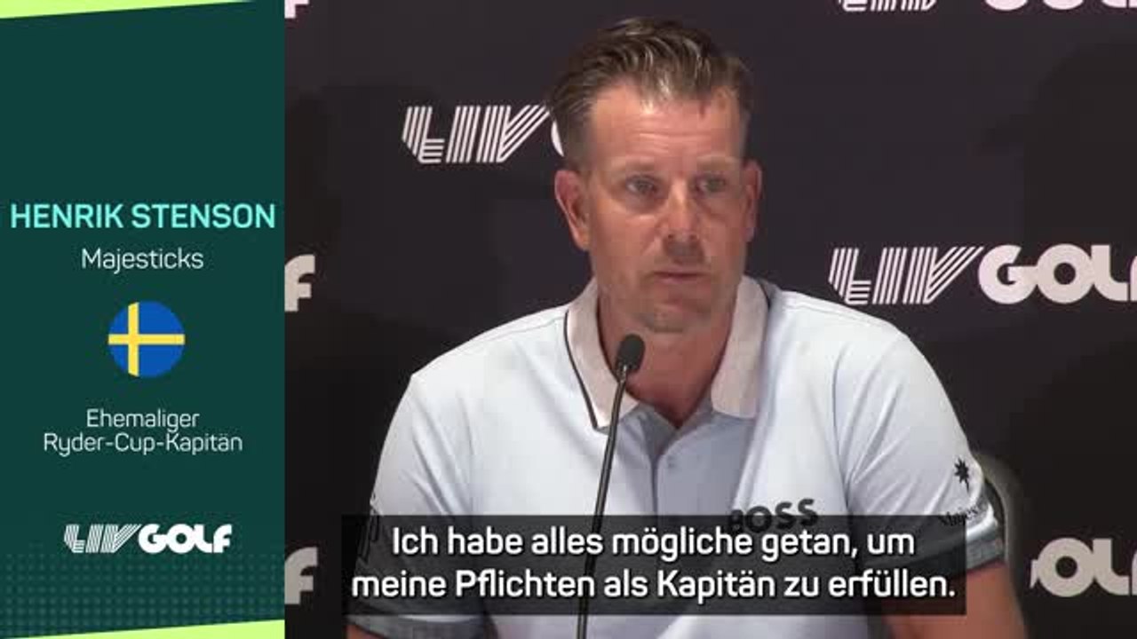 Stenson "enttäuscht" nach aus als kapitän