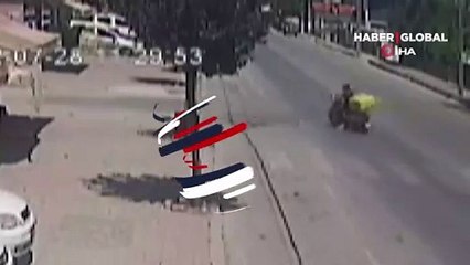 Çaldığı motosiklet sonu oldu! O anlar kamerada