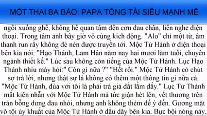 Một thai ba bảo: papa tổng tài siêu mạnh mẽ || Tập 3|| Chuyện n gôn tình