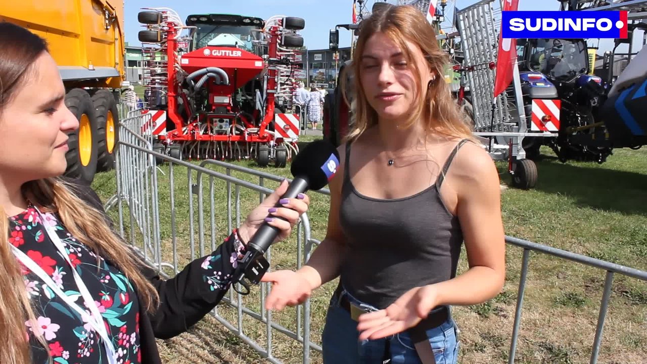 Foire agricole: à 18 ans; Sarah a passé son permis tracteur