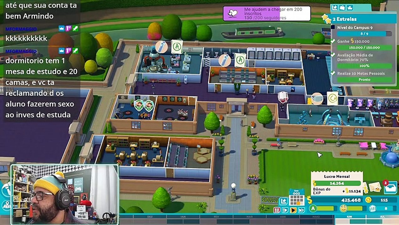 Jogando em antecipado Two Point Campus - confira gameplay do começo do jogo e review