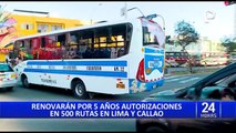 La ATU renovará por cinco años autorizaciones de 500 rutas de Lima y Callao