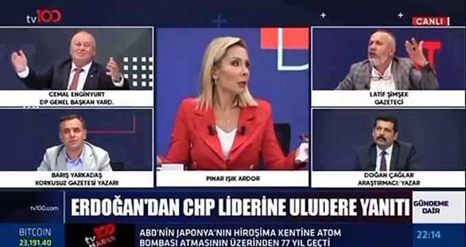 Canlı yayında ortalık karıştı! Cemal Enginyurt eşkıyalığa soyundu, korumaları Latif Şimşek’i darbetti
